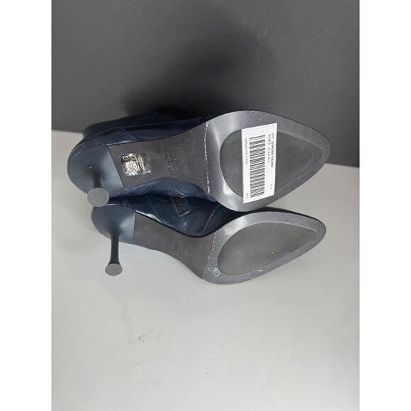 Max Mara SPORTMAX Blue Ribes Ankle Boots Leather Zipper Ankle Italy Sz. 37 - Picture 9 of 9